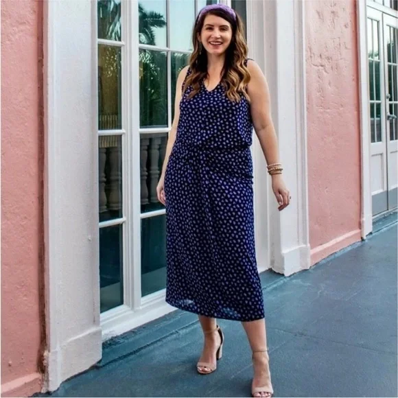 Cabi purple floral island skirt set sz lg - Picture 3 of 11